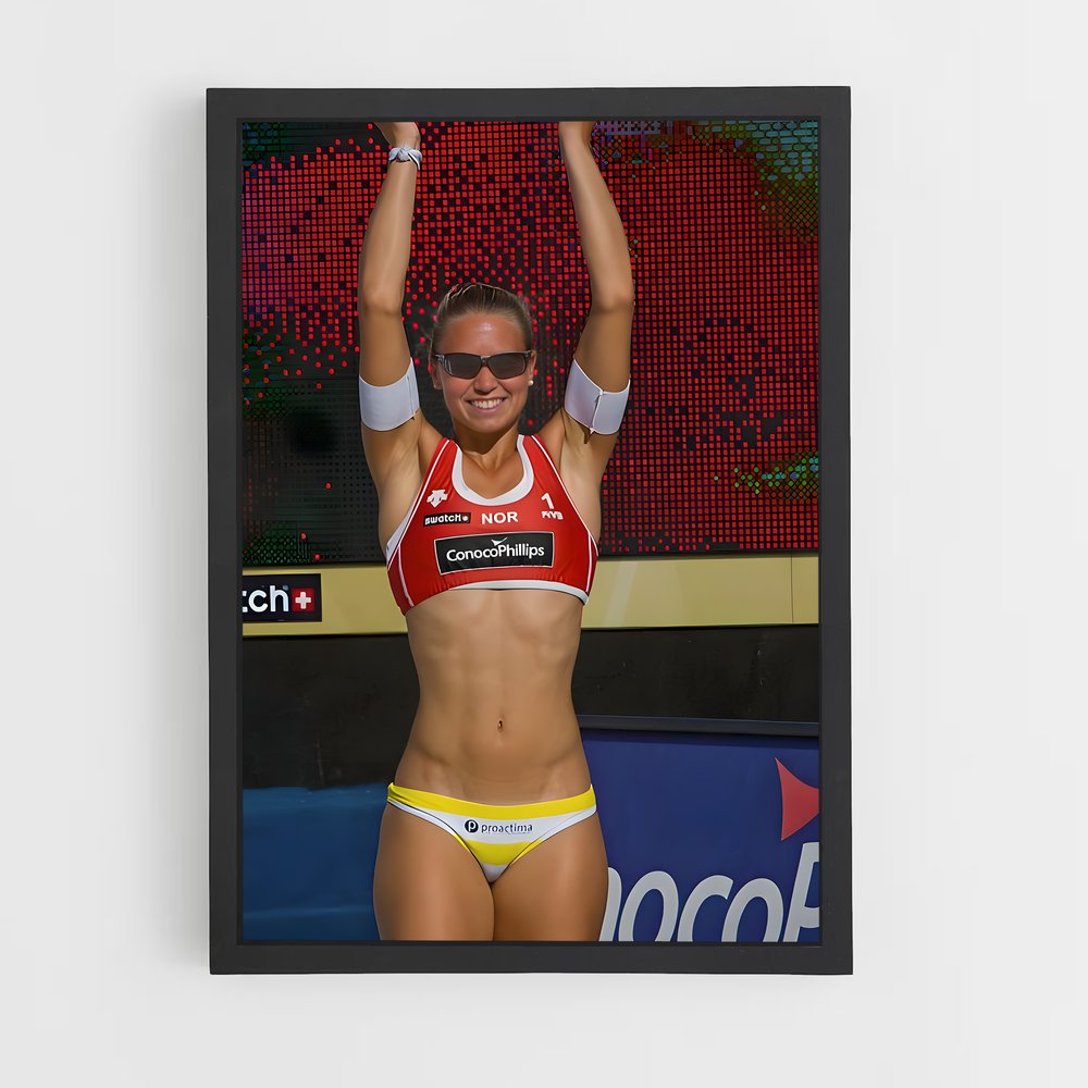 Poster Surf and Spike – affiche Beach-volley (vue 2)